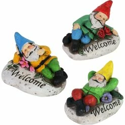 Top 10 ❤️ Exhart Cement Welcome Gnome Garden Stones 3 Pc. Set 🌟