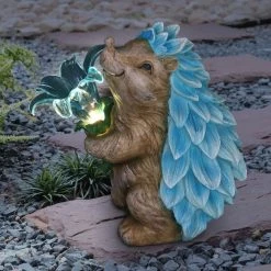 Best reviews of ⭐ Exhart Solar Hedgehog With LED Flower Garden Statue, 9 In. 😉 -Patio Shop unnamed file 1038