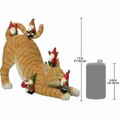 Brand new ✨ Design Toscano Catatonic Gnome Feline Frenzy Statue 💯 -Patio Shop unnamed file 1095
