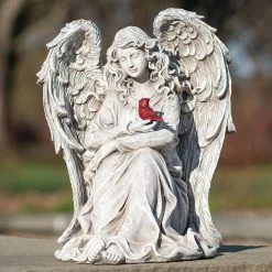 Cheap 🎁 Roman 11 In. H Cardinal Memorial Angel Statue ❤️