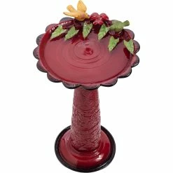 Budget 🎉 Alpine Metal Birdbath With Birds And Leaves 🛒 -Patio Shop unnamed file 1128
