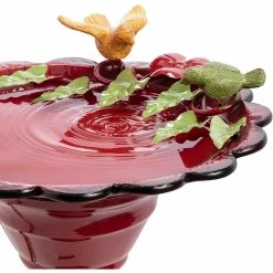 Budget 🎉 Alpine Metal Birdbath With Birds And Leaves 🛒 -Patio Shop unnamed file 1130