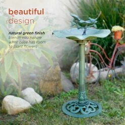 Hot Sale 🌟 Alpine Lotus Birdbath With Birds 33 In. 🥰 -Patio Shop unnamed file 1151