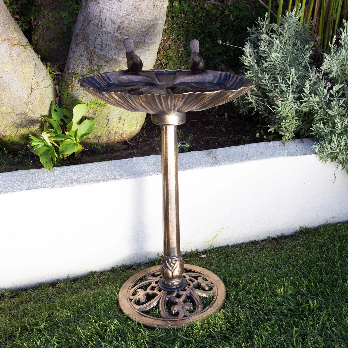 Outlet 🤩 Alpine Bronze Birdbath With 2 Birds, 32 In. 🛒 4 Outlet 🤩 Alpine Bronze Birdbath With 2 Birds, 32 In. 🛒 - Image 2