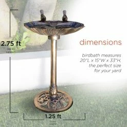 Outlet 🤩 Alpine Bronze Birdbath With 2 Birds, 32 In. 🛒 16 Outlet 🤩 Alpine Bronze Birdbath With 2 Birds, 32 In. 🛒 -Patio Shop unnamed file 1159