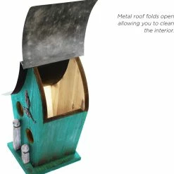 Flash Sale 🥰 Alpine Turquoise Artful Wooden Birdhouse 😉 -Patio Shop unnamed file 1184