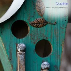Flash Sale 🥰 Alpine Turquoise Artful Wooden Birdhouse 😉 -Patio Shop unnamed file 1185