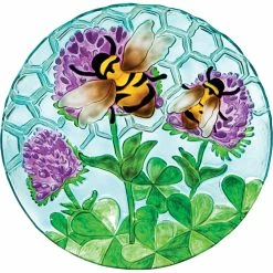 Promo ⭐ Evergreen Busy Bee Days Glass Birdbath 👏