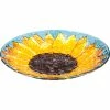 Top 10 🎁 Evergreen Sunfower Birdbath With Crushed Glass Look ⭐