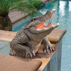 Patio Shop 12 Best Sale 👍 Design Toscano Snapping Swamp Gator Statue 👏