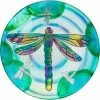 Wholesale 🛒 Evergreen 18" Hand Painted Embossed Glass Bird Bath, Fluttering Dragonfly Pond 🎉 -Patio Shop unnamed file 1201