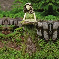 Wholesale 🎉 Evergreen Sherwood Fern Statuary With Birdfeeder ❤️