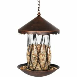 Discount 👍 Exhart Solar Bronze Bird Feeder ✔️