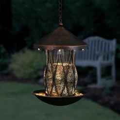 Discount 👍 Exhart Solar Bronze Bird Feeder ✔️ -Patio Shop unnamed file 1246