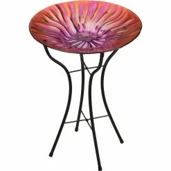 Buy 🧨 Regal Arts 18 In. Birdbath With Stand, Wave 💯