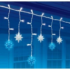 Outlet ⭐ Everstar Color Changing Liberty Star LED Icicles 60 Pk. 💯