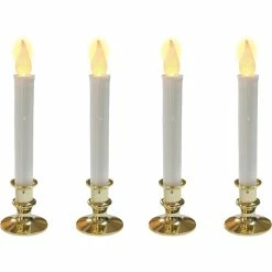 Discount 🤩 Everstar 9 In. Battery Operated Flickering LED Candle With Timer, 4 Pk. 💯