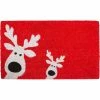 Outlet 🌟 Callowaymills Peeking Reindeer 17 X 29 In. Doormat ⌛ -Patio Shop unnamed file 1333