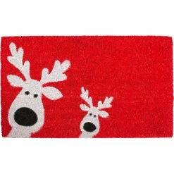 Outlet 🌟 Callowaymills Peeking Reindeer 17 X 29 In. Doormat ⌛