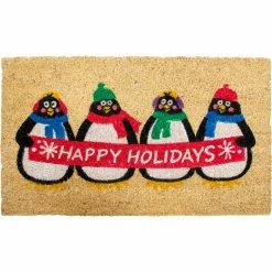 Best Pirce 🛒 Callowaymills Holiday Penguins 17 X 29 In. Doormat ⭐