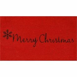 Buy 👏 Callowaymills Red Merry 🎄 Christmas Doormat ❤️