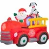 Brand new 🛒 Gemmy Airblown Inflatable Santa's Vintage Fire Truck ✨ -Patio Shop unnamed file 1352