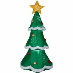 Coupon ❤️ Gemmy Airblown Inflatable 🎄 Christmas Tree With Micro LED And Metallic Ornaments 💯
