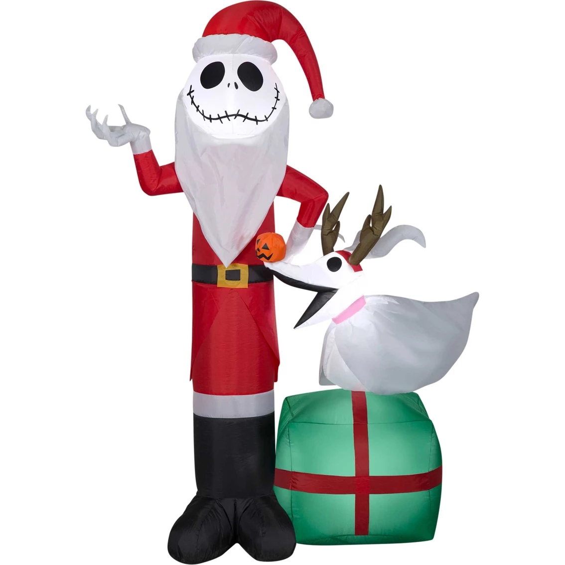 Promo ๐ Disney Jack Skellington With Zero In Antlers Airblown Inflatable โ 3 Promo ๐ Disney Jack Skellington With Zero In Antlers Airblown Inflatable โ