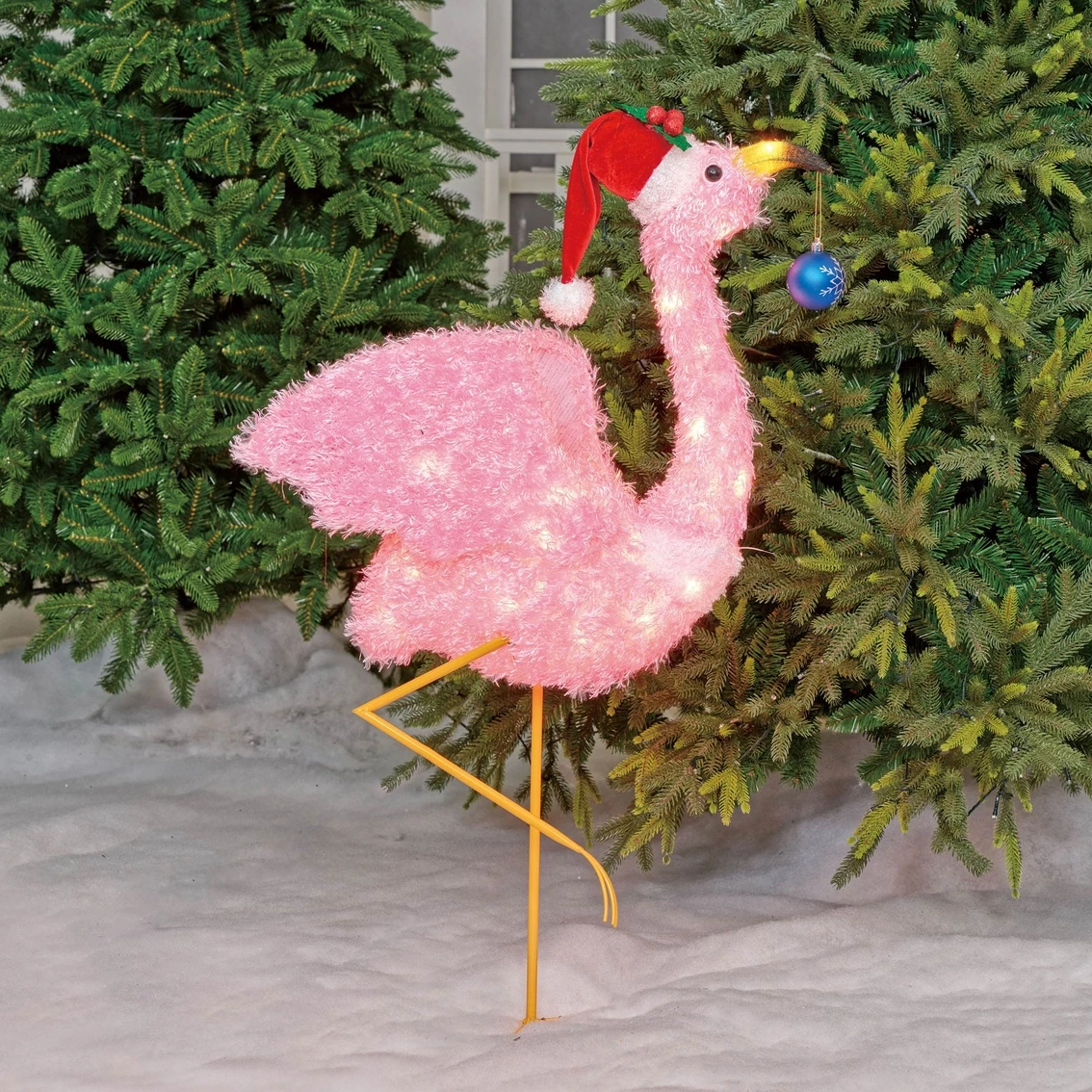 Promo ๐ Everstar Lighted 36 In. Fluffy Flamingo Sculpture ๐ 3 Promo ๐ Everstar Lighted 36 In. Fluffy Flamingo Sculpture ๐