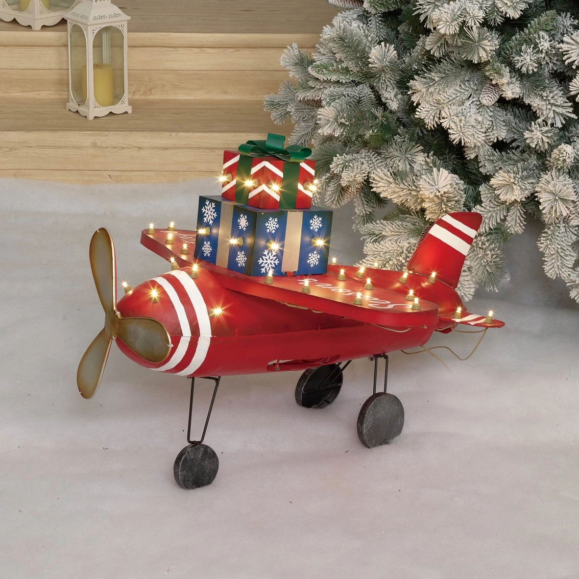 Hot Sale โ๏ธ Everstar Lighted 28.5 In. Plane With Gift Box Sculpture ๐ 3 Hot Sale โ๏ธ Everstar Lighted 28.5 In. Plane With Gift Box Sculpture ๐