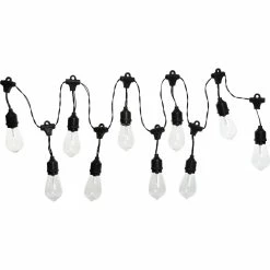 Best deal 👏 Alpine 93 In. Indoor/Outdoor 10 Edison Bulb Hanging String Lights With Timer ✔️