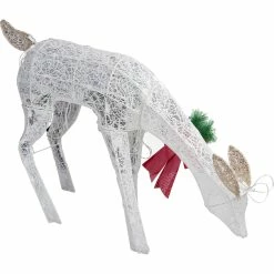 Deals 🔥 Alpine 28 In. Mesh Grazing Holiday Reindeer Lawn Decoration With Cool White Lights 🥰