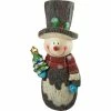 Cheapest ❤️ Alpine Outdoor Solar Snowman Statue Holiday Decor With Color Changing LED Lights 👏