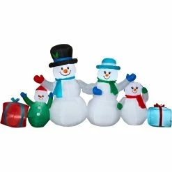 Discount 🧨 Gemmy Airblown Inflatable Snowman Family 🧨