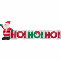 Wholesale 😍 Gemmy Airblown Inflatable HO HO HO Sign With Santa 😍