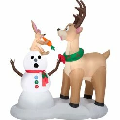 Best Pirce ⭐ Gemmy Airblown Inflatable 🎅 Christmas Carrot Caper 🎁