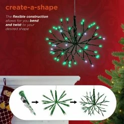 Buy 🧨 Alpine 🎁 Christmas Green Twig Ornament With LED Lights ⌛ -Patio Shop unnamed file 1434