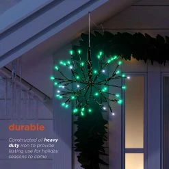 Buy 🧨 Alpine 🎁 Christmas Green Twig Ornament With LED Lights ⌛ -Patio Shop unnamed file 1435