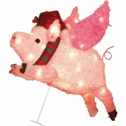 Discount ๐ Everstar Fluffy Flying Pig 26 In. Sculpture ๐