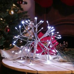 Best Pirce 🔔 Alpine 🎄 Christmas White Twig Ornament Light 💯 -Patio Shop unnamed file 1451