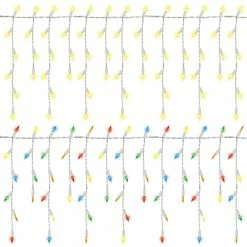 Wholesale ❤️ Everstar UL Synchronized Color Changing LED M5 Icicles 8 Functions 100 Ct. 🎉