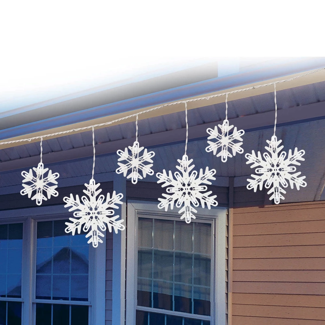 Top 10 🔥 Everstar Super Sparkle LED Snowflake Curtain Style UL Lights 6 Pc. 😍 4 Top 10 🔥 Everstar Super Sparkle LED Snowflake Curtain Style UL Lights 6 Pc. 😍 - Image 2