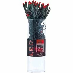 Promo 🎁 Kurt S. Adler 50 Red LED Lights In A Tube 🎉
