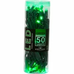 Hot Sale ✨ Kurt S. Adler Kurt Adler UL 50-Light 5mm Green LED Green Wire Light Set 💯
