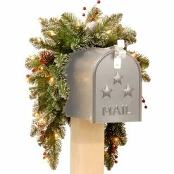 Best Pirce 🔔 National Tree Company 36 In. Glittery Mountain Spruce Mailbox Swag 🔔