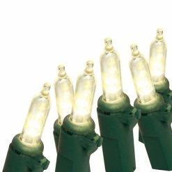 Best Sale 👍 Everstar Incandescent Style LED Mini Light Set, White Wire 100 Lights 🥰