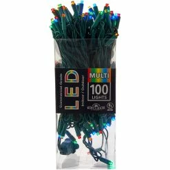 Buy 😀 Kurt S. Adler 100 Multi Color LED Lights Green Wire 🥰