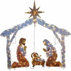 Flash Sale 🎉 National Tree Company 72 In. Nativity Scene With Clear Lights 🧨