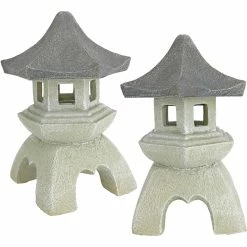 Best reviews of ❤️ Design Toscano Pagoda Lantern Sculptures, Set Of 2 😉