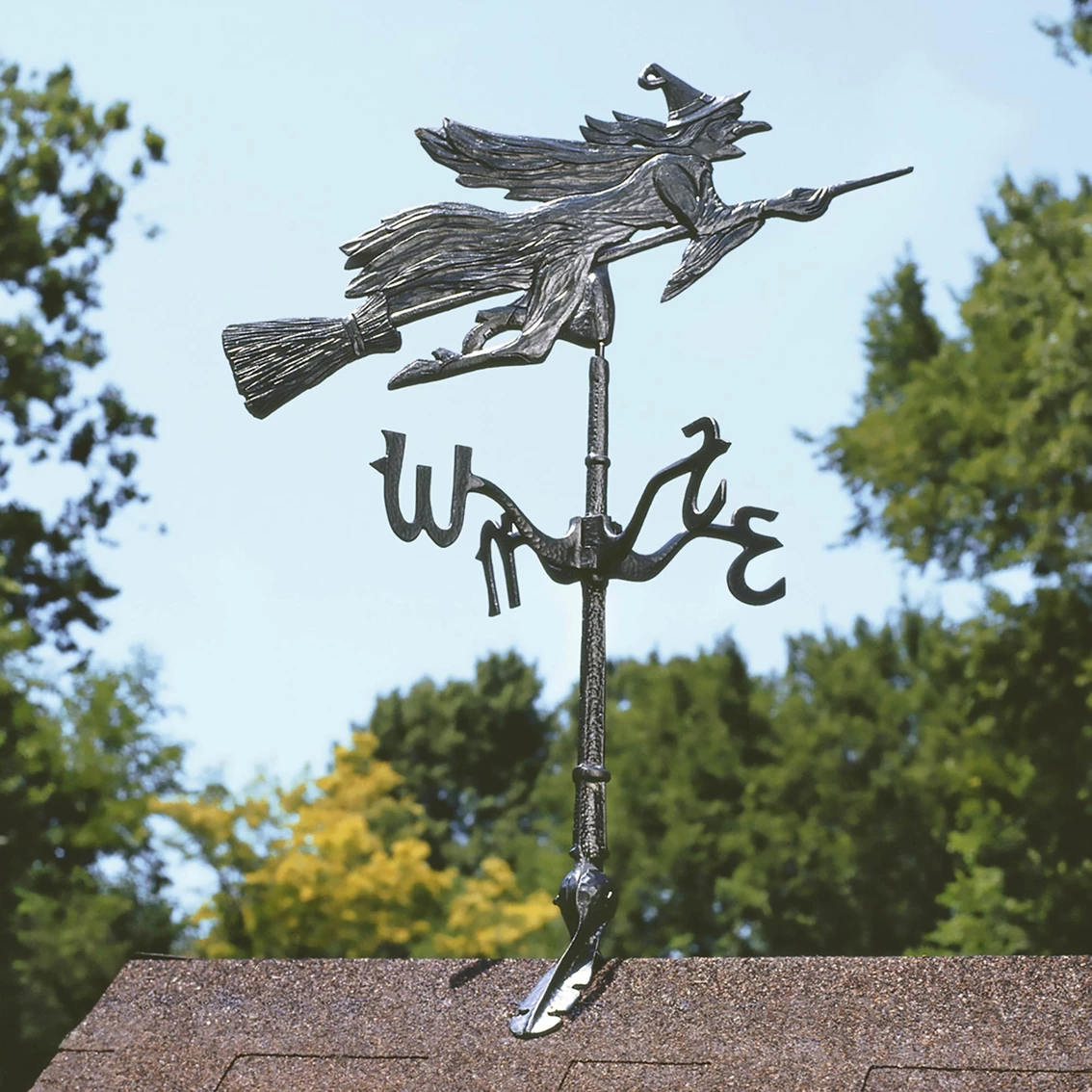 Hot Sale 😉 Design Toscano Windblown Wicked Witch Metal Weathervane: Roof Mount 🌟 3 Hot Sale 😉 Design Toscano Windblown Wicked Witch Metal Weathervane: Roof Mount 🌟